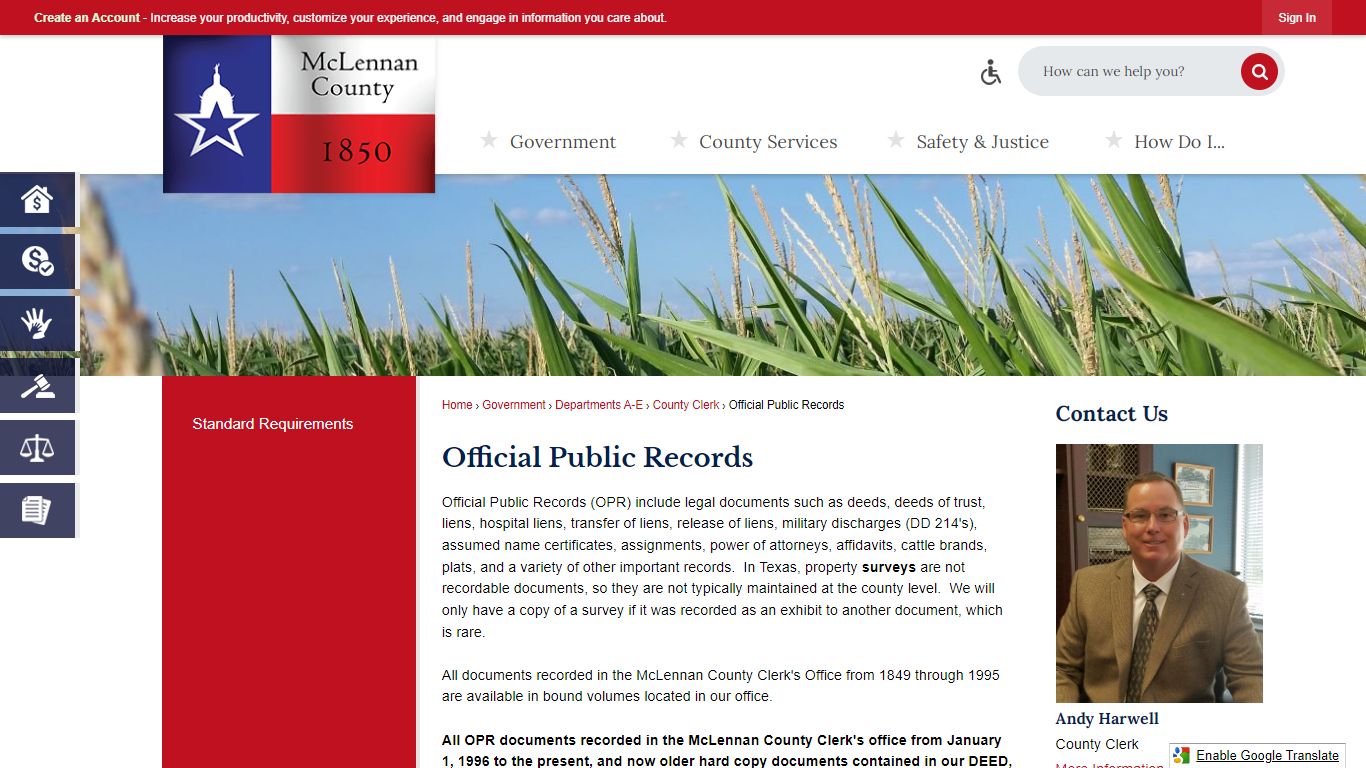 Official Public Records | McLennan County, TX